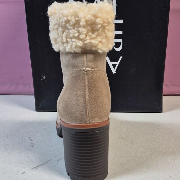 Naturalizer Veruna2 Size 10 Oatmeal Chunky Heel Boot - New - Picture 4 of 9